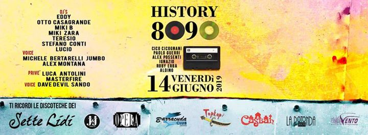 History 8090 at Barracuda | Friday summer opening