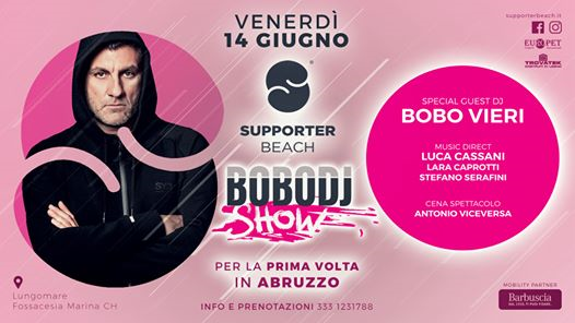Bobo Vieri in BoboDj Show • per la prima volta in Abruzzo