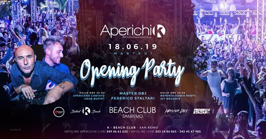 Aperichik Opening Party • Martedì 18.06