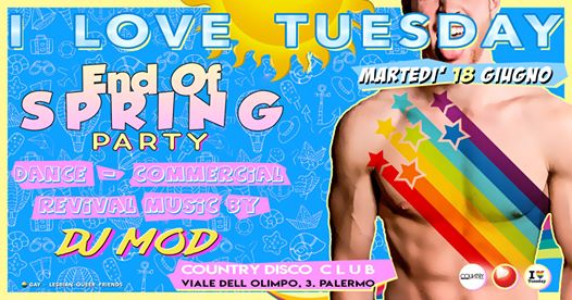 I Love Tuesday End Of Spring Party al Country Club Mart 18 Giu