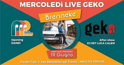 BRENNEKE LIVE @GEKO (+ DAM81) - Free entry
