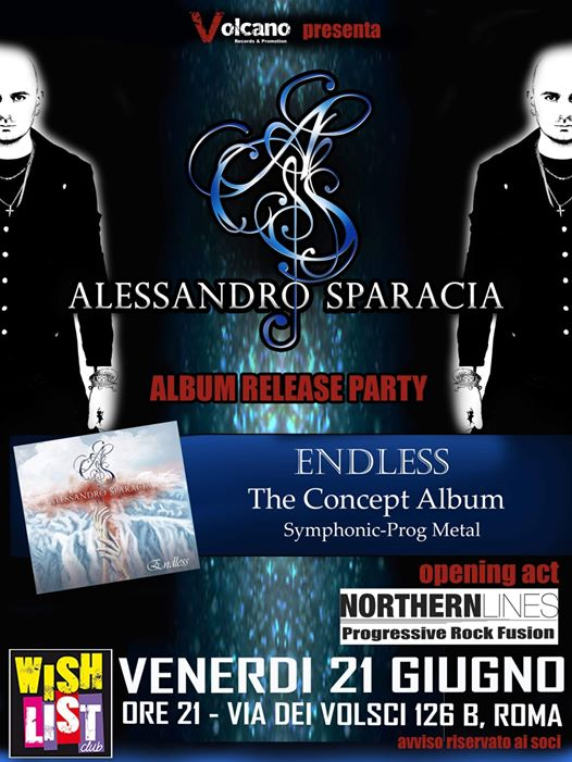 Endless" Release Party - Alessandro Sparacia. Opening act: Northern Lines