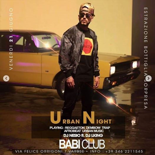 Venerdi 21 - Friday URBAN MUSIC - New Trend Urban Chic