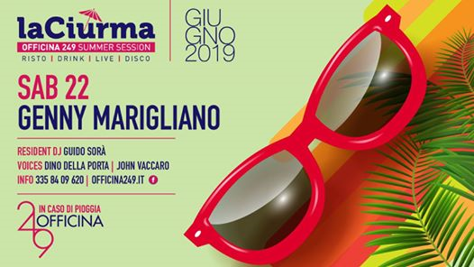 La Ciurma Sab 22/6 Live Genny Marigliano & Disco-3358409620 Enzo