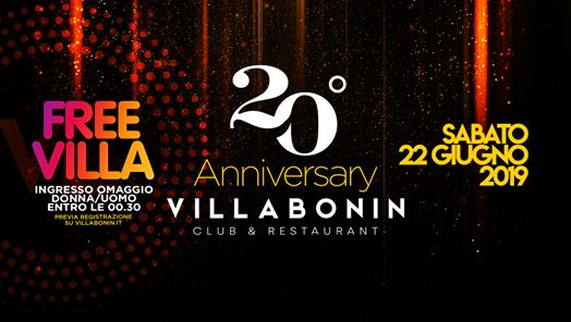 20th Anniversary @VillaBonin