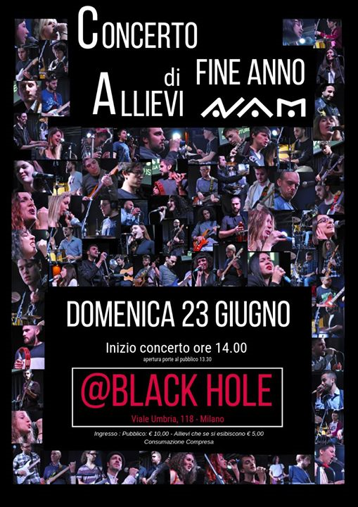 Concerto di FINE ANNO @BH BLACK HOLE Milano