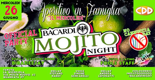 Aperitivo in Famiglia "il Mercoledì - Bacardi Mojito Night