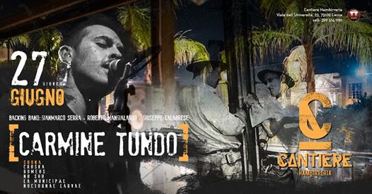 Carmine Tundo (from La Municipàl) live @Cantiere
