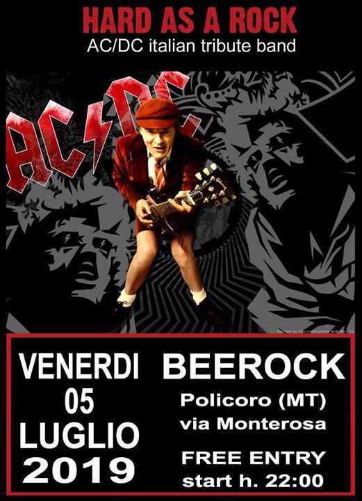 AC/DC Tribute Hard As A Rock at Beerock 1995, Policoro (MT)