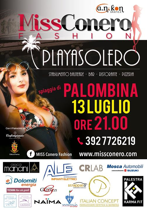 Miss Conero Fashion 2019 al Playa Solero