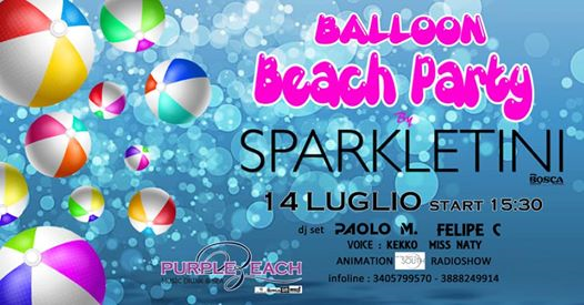 Balloon Beach Party al Purple Beach!