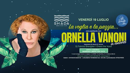 SHADA Beach • Food • Club Venerdì 19.7.19 - Ornella Vanoni
