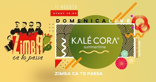 Zimba ca te passa ~ domenica live al lido Kalé Cora