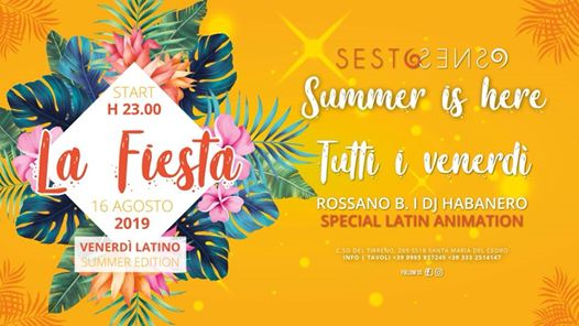 La Fiesta | Venerdì Latino SUMMER Edition | Tutti i Venerdì