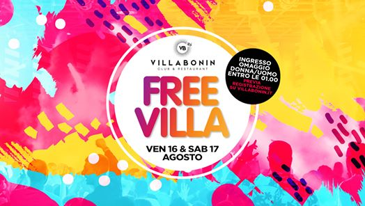 Free Villa WeekEnd ven 16 e sab 17 @VillaBonin