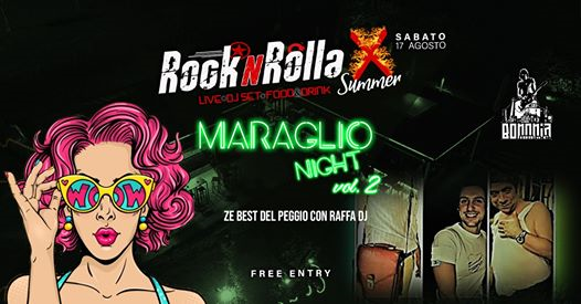 Rocknrolla X Summer- Maraglio Night vol.2 con Raffa Dj