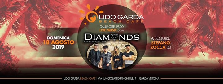 Dom. 18 agosto Diamonds live - lido Garda