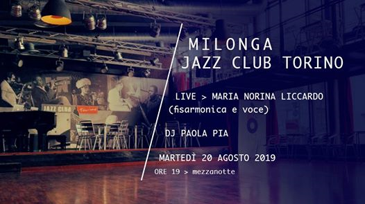 Milonga al Jazz Club con Apericena!