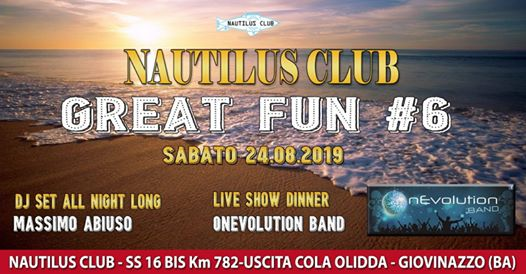 OnEvolution Live Band at Nautilus Club - Dj Set Massimo Abiuso