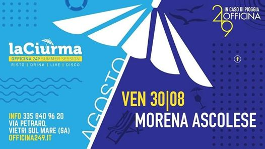 Ven 30/8 La Ciurma-live Morena Ascolese e Disco-3358409620 Enzo