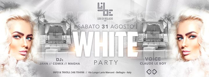 WHITE PARTY - Lido di Bellagio Sab 31/08/2019