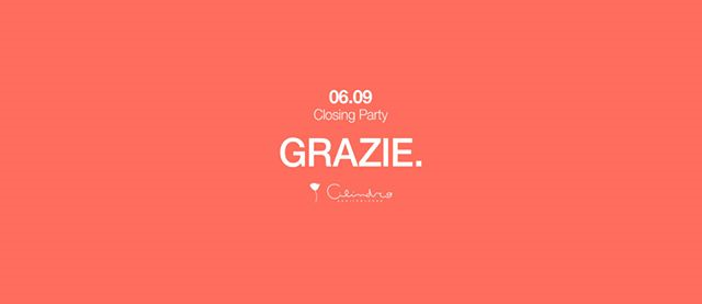 Cilindro 06.09.2019 - Grazie - Closing Party