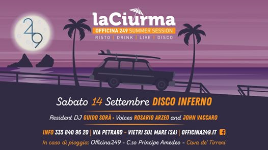 La Ciurma Sab14/9 Live I Disco Inferno - Disco-3358409620 Enzo