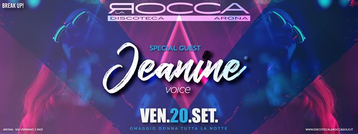 BreakUp! Fri.20/09 • Jeanine Voice • c/o La Rocca Gold