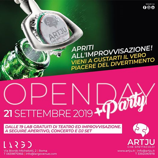Open Day Gratuito + Party Artju