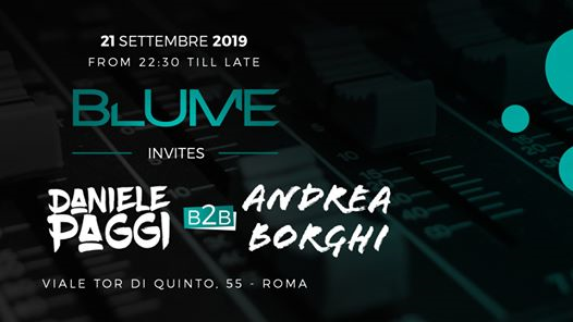 Blume Invites - Daniele Paggi B2B Andrea Borghi