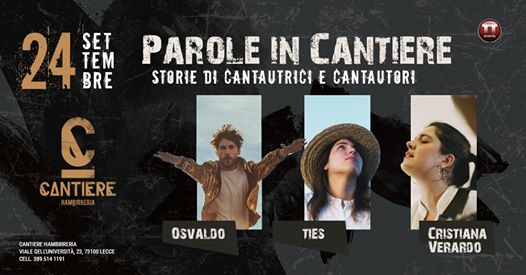 Parole in Cantiere - Osvaldo, Ties e C. Verardo live @Cantiere