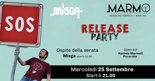 MISGA live Release Party MARMO ROMA Mercoledi 25 Settembre