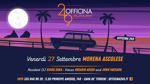 Officina249 ven27/9-Live Morena Ascolese & Disco-3358409620 Enzo