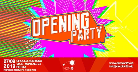 Opening Party Season 2019/2020@h2no Pistoia