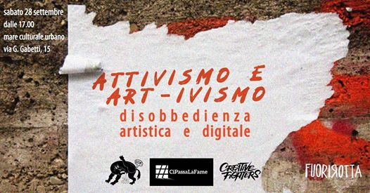 Talk:Attivismo e Art-ivismo - Disobbedienza artistica e digitale