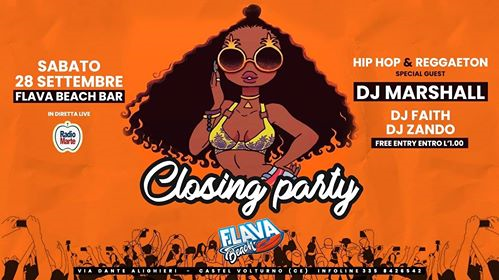 Flava Beach Bar - Closing Party - Hip Hop // Reggaeton