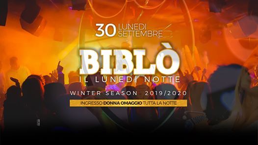 Lunedì Notte BIBLÒ - Winter Season 2019/20