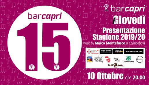 Bar Capri 10/10 Presentazione Stagione 2019/20