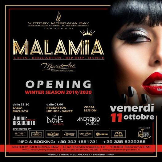 Venerdì 11 Ottobre Opening of Malamia - Winter Season 2019/2020