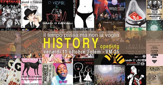 History - Venerdì 11 Ottobre - Opening Party