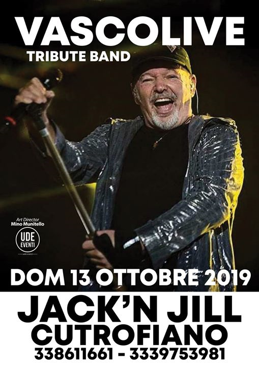 Vascolive Tribute Band Domenica 13 Ottobre al Jack'n Jill