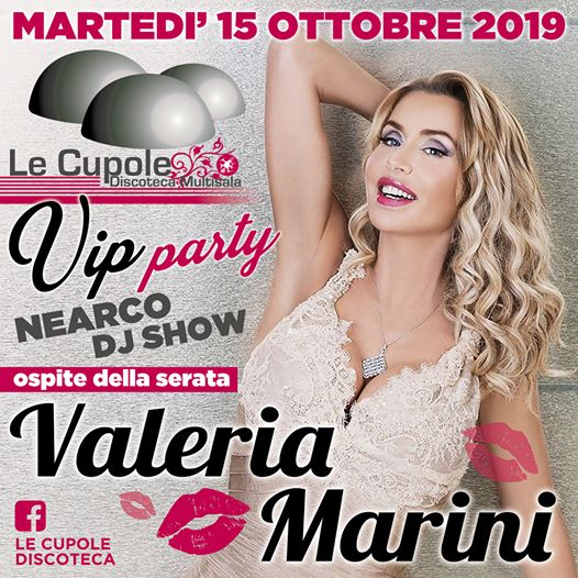 VIP PARTY Nearco dj show ospite Valeria Marini