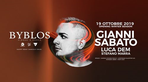 19/10 Byblos Opening Winter Season with Gianni Sabato
