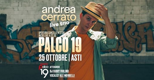 Andrea Cerrato live trio at Palco 19