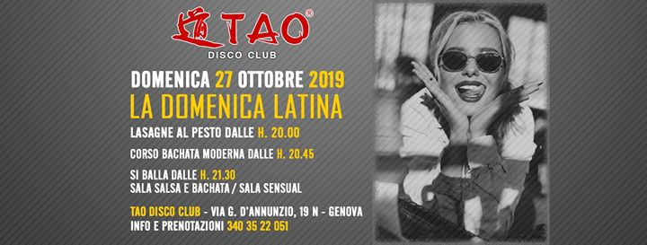 Balla Col Sorriso Y Mivida Latina @TAO - dom.27/10/2019