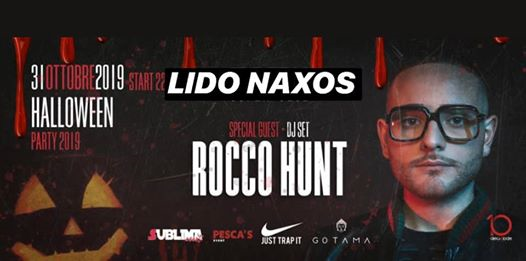 Giovedì 31 Ottobre ROCCO HUNT Live -Taitù Lido di Naxos