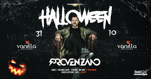 31 Ottobre - Halloween al Vanilla - Provenzano dj