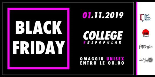 Black Friday at College | Unisex €1 entro 00.00