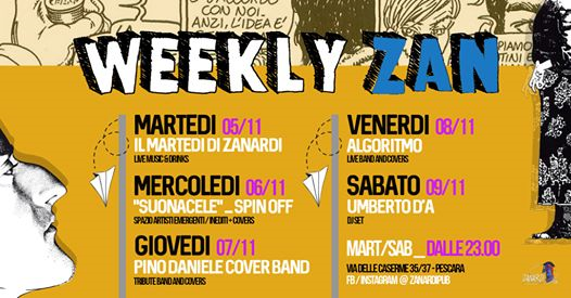 Weekly Zan _ La Settimana #Live di Zanardi Pub