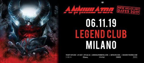 Annihilator + Guests | Legend Club, Milano